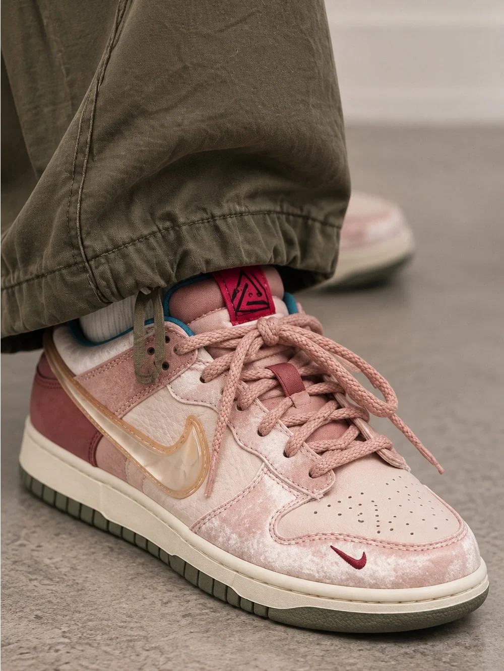 Nike Dunk Low Retro Lettering Y2K Varsity Preppy Streetwear Sneakers Men 7 NWOB